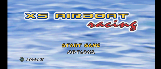 XS Airboat Racing Title Screen
